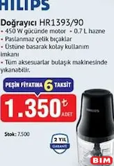PHİLİPS DOĞRAYICI HR1393/90 fiyat ve kampanya bilgisi